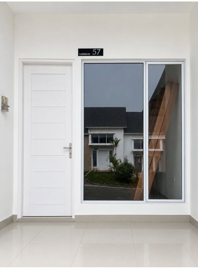 Pintu dan jendela aluminium pada rumah