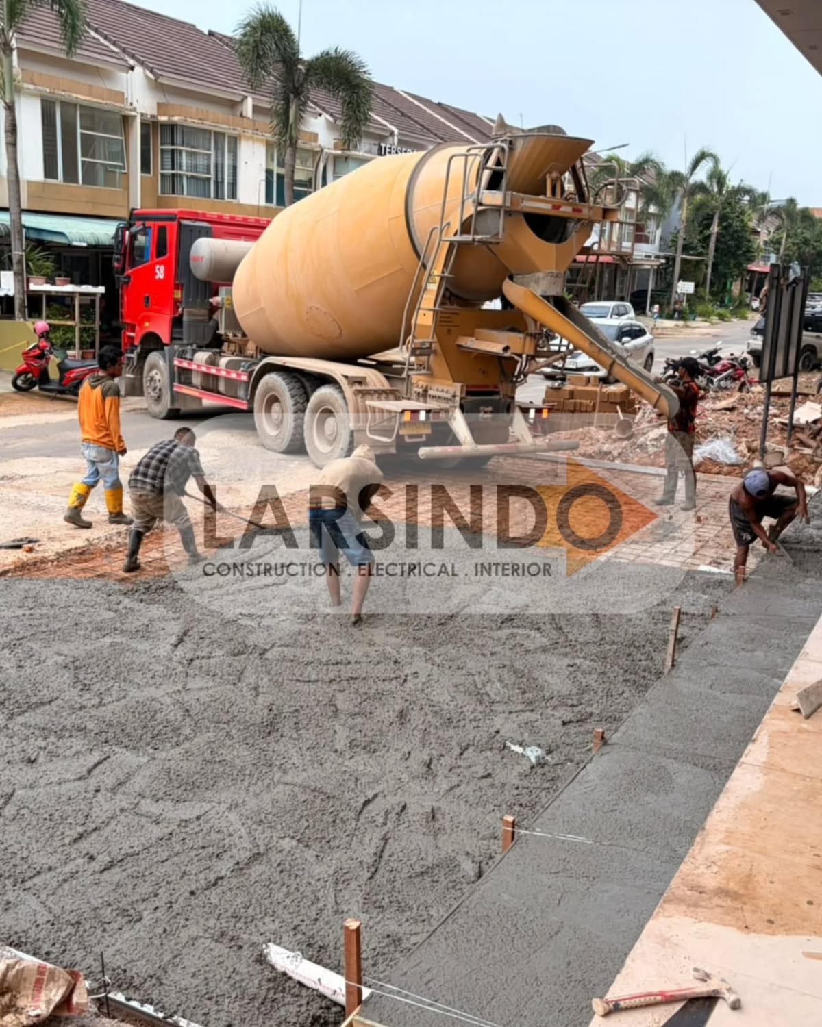 Pengecoran struktur beton bangunan oleh Kontraktor Industri Batam