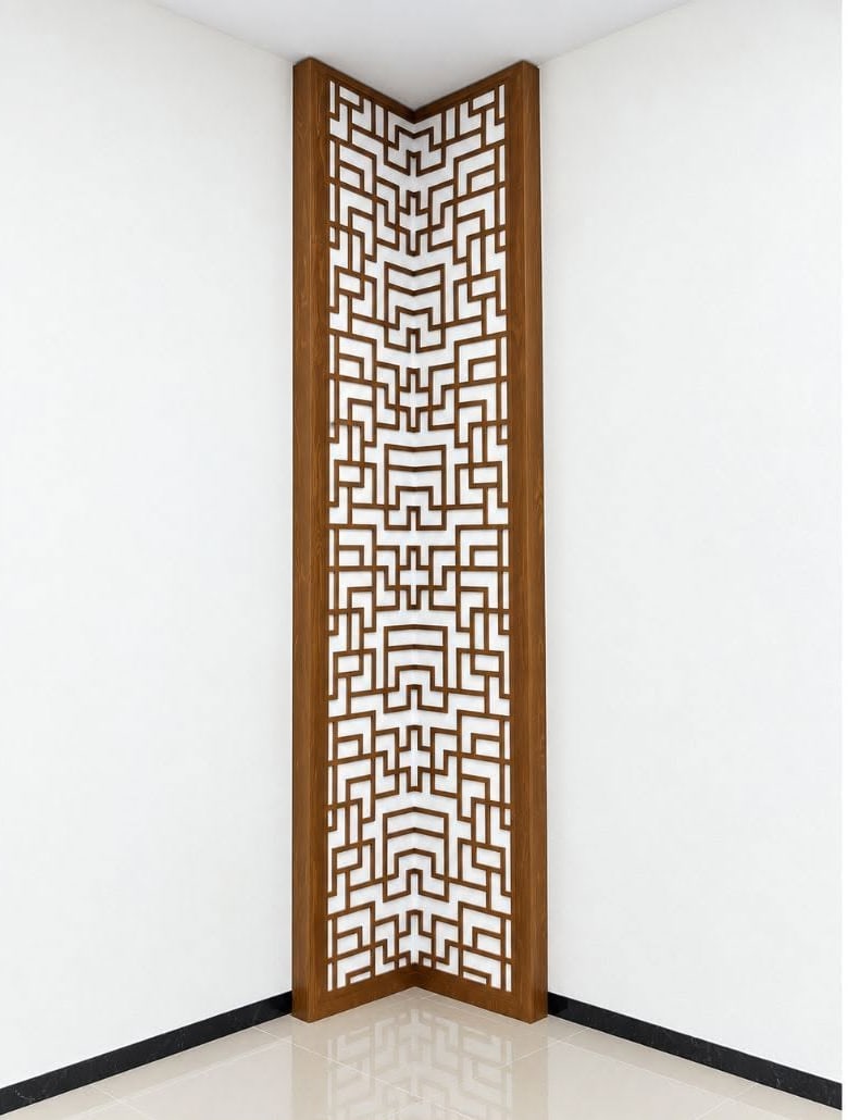 Partisi geometris hasil pemotongan CNC